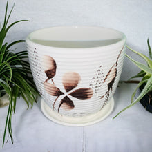 Load image into Gallery viewer, 4" Planter with Saucer - Flower 1