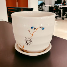Load image into Gallery viewer, 4" Planter with Saucer - Blue
