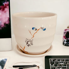 Load image into Gallery viewer, 4" Planter with Saucer - Blue