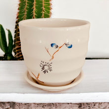 Load image into Gallery viewer, 4" Planter with Saucer - Blue