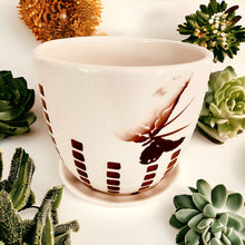 Load image into Gallery viewer, 4" Planter with Saucer - Butterfly