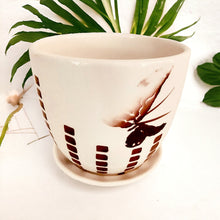 Load image into Gallery viewer, 4" Planter with Saucer - Butterfly