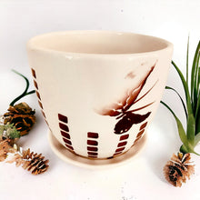 Load image into Gallery viewer, 4" Planter with Saucer - Butterfly