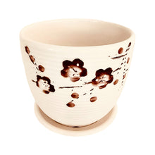 Load image into Gallery viewer, 4" Planter with Saucer - Flower
