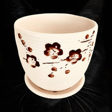 Load image into Gallery viewer, 4" Planter with Saucer - Flower
