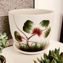 Load image into Gallery viewer, 4" Planter with Saucer - Green