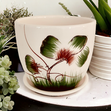 Load image into Gallery viewer, 4" Planter with Saucer - Green