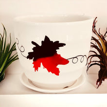 Load image into Gallery viewer, 4" Planter with Saucer - Red