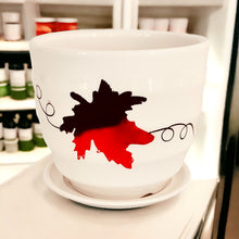 Load image into Gallery viewer, 4" Planter with Saucer - Red