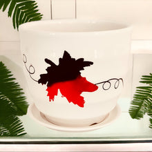 Load image into Gallery viewer, 4" Planter with Saucer - Red