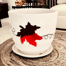 Load image into Gallery viewer, 4" Planter with Saucer - Red