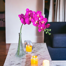 Load image into Gallery viewer, Artificial Orchid Flowers Purple