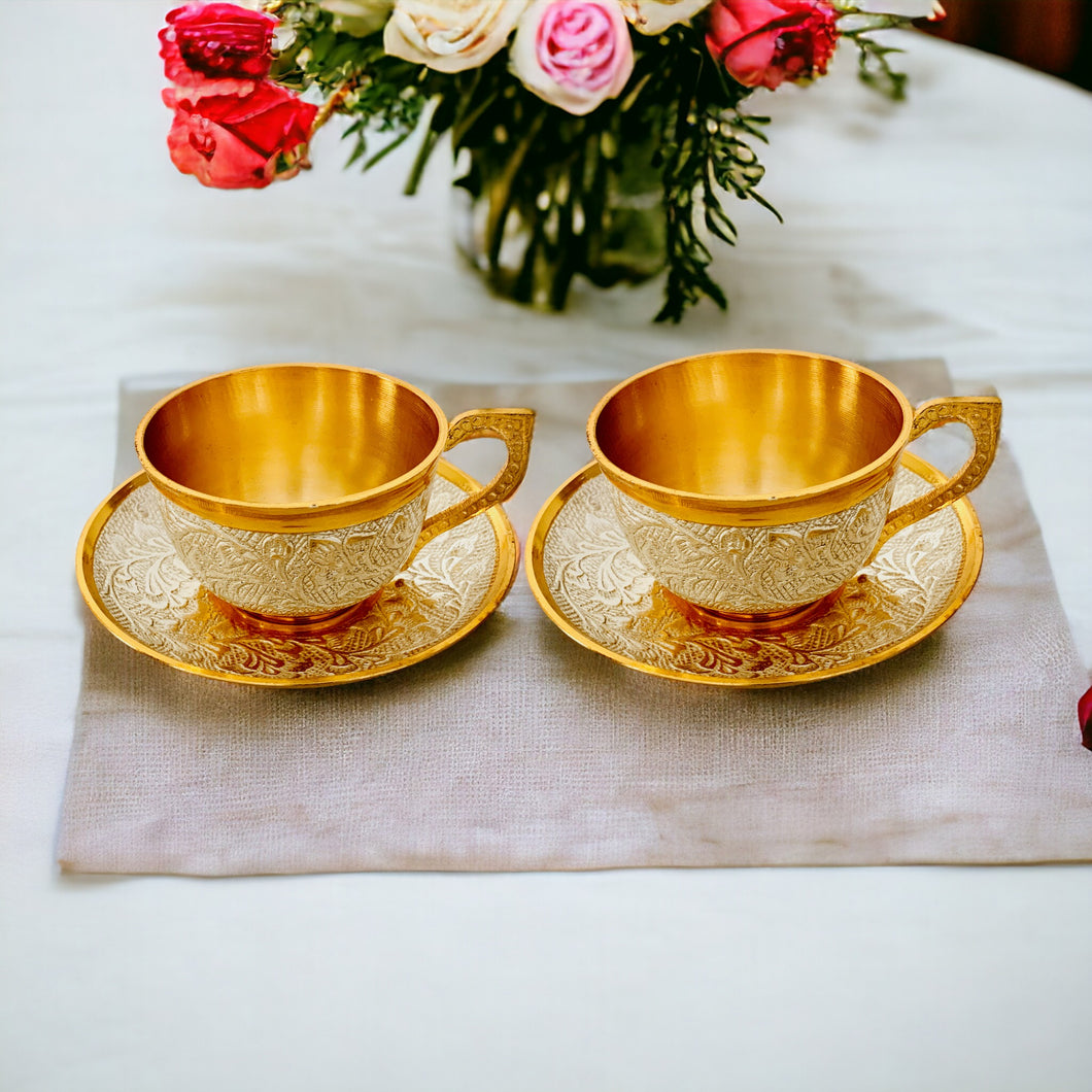 Royal Cup Set With Saucer For Decoration