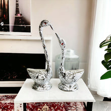 Load image into Gallery viewer, Pair of Swans - Silver 18.5cm