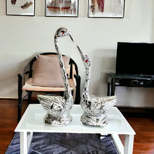 Load image into Gallery viewer, Pair of Swans - Silver 18.5cm