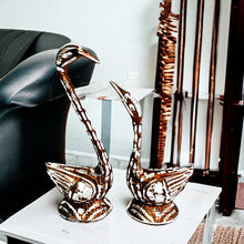 Load image into Gallery viewer, Pair of Swans - Brown 18.5cm