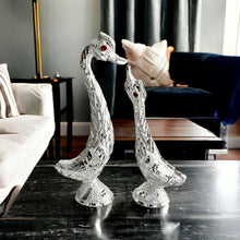 Load image into Gallery viewer, Pair of Swans - Silver 14.5cm