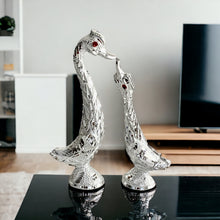 Load image into Gallery viewer, Pair of Swans - Silver 14.5cm