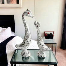 Load image into Gallery viewer, Pair of Swans - Silver 14.5cm
