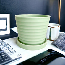 Load image into Gallery viewer, Classic Ceramic Planters - Lt Green