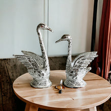 Load image into Gallery viewer, Pair of Swans - Silver 24cm