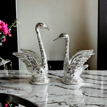 Load image into Gallery viewer, Pair of Swans - Silver 24cm