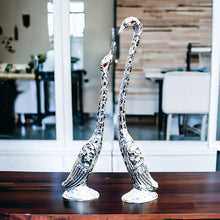 Load image into Gallery viewer, Pair of Swans - Silver 27 cm