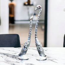 Load image into Gallery viewer, Pair of Swans - Silver 27 cm