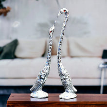 Load image into Gallery viewer, Pair of Swans - Silver 27 cm
