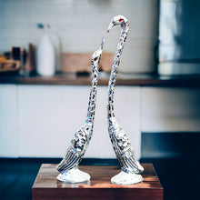 Load image into Gallery viewer, Pair of Swans - Silver 27 cm