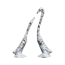 Load image into Gallery viewer, Pair of Swans Silver 16.5cm