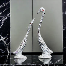 Load image into Gallery viewer, Pair of Swans Silver 16.5cm