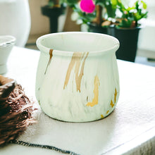 Load image into Gallery viewer, Marble Glazed Planters - Golden