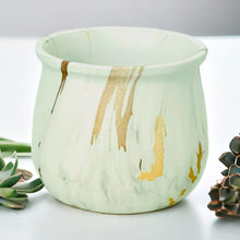 Load image into Gallery viewer, Marble Glazed Planters - Golden