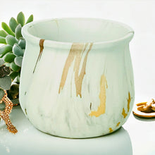 Load image into Gallery viewer, Marble Glazed Planters - Golden