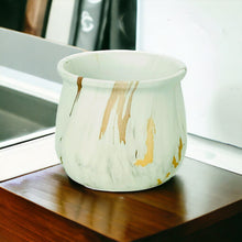 Load image into Gallery viewer, Marble Glazed Planters - Golden