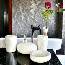 Load image into Gallery viewer, 4-Piece Ceramic Bathroom Accessory Set - White