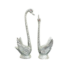 Load image into Gallery viewer, Pair of Swans - Silver 33cm