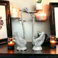 Load image into Gallery viewer, Pair of Swans - Silver 33cm