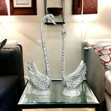 Load image into Gallery viewer, Pair of Swans - Silver 33cm