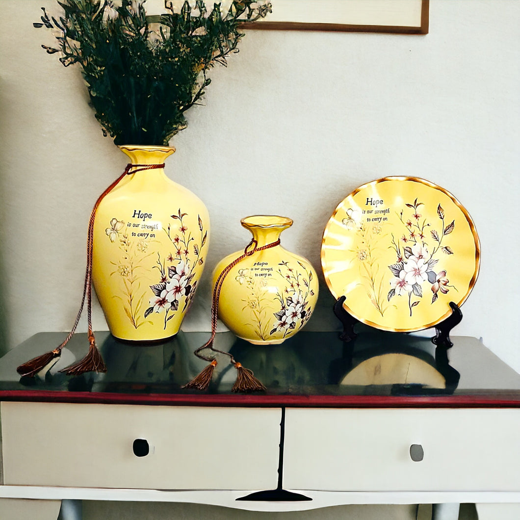 Decorative Ceramic Vases - 3 pcs set