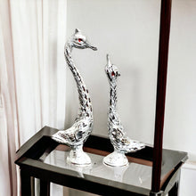 Load image into Gallery viewer, Pair of Swans - Silver 18 cm