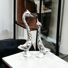Load image into Gallery viewer, Pair of Swans - Silver 18 cm