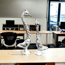 Load image into Gallery viewer, Pair of Swans - Silver 18 cm