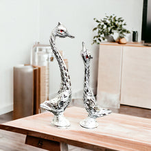 Load image into Gallery viewer, Pair of Swans - Silver 18 cm