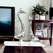 Load image into Gallery viewer, Pair of Swans - Silver 18 cm