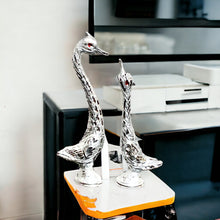 Load image into Gallery viewer, Pair of Swans - Silver 18 cm