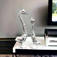 Load image into Gallery viewer, Pair of Swans - Silver 18 cm
