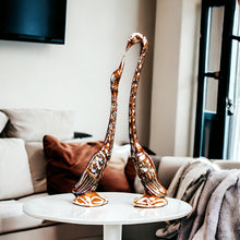 Load image into Gallery viewer, Pair of Swans - Brown 27 cm