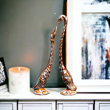 Load image into Gallery viewer, Pair of Swans - Brown 27 cm